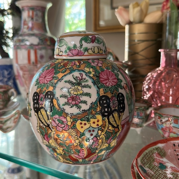 Vintage Antique Chinese Early Republic Period Famille Rose Porcelain Ginger Jar - Picture 10 of 13